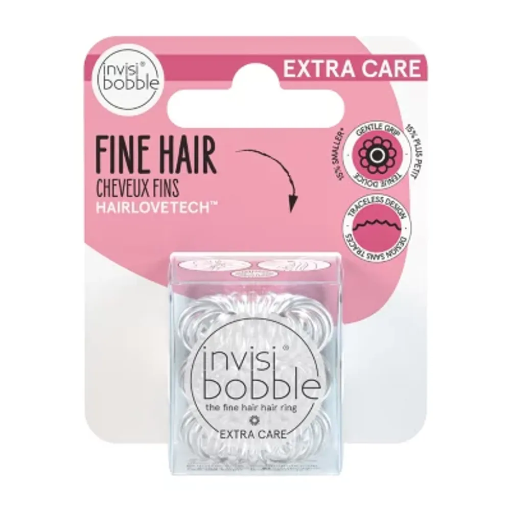 Invisibobble Extra Care Crystal Clear 3-pc. Hair Ties
