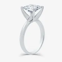 3 CT. Princess-cut Lab-Grown (G / VS2) Diamond Solitaire Engagement Ring 14K Gold