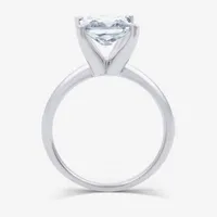 (G / VS2) Womens 3 CT. T.W. Lab Grown White Diamond 14K Gold Princess Solitaire Engagement Ring