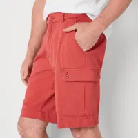 St. John's Bay Mens 10" Mid Rise Stretch Fabric Cargo Short