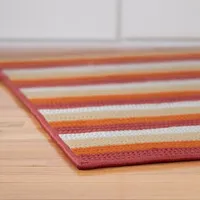 Colonial Mills Norwood Braided Stripe Reversible Indoor Outdoor Rectangular Acccent Rug