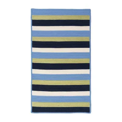Colonial Mills Norwood Braided Stripe Reversible Indoor Outdoor Rectangular Acccent Rug