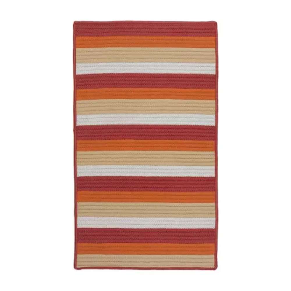 Colonial Mills Norwood Braided Stripe Reversible Indoor Outdoor Rectangular Acccent Rug