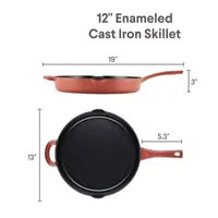 Ayesha Curry Enameled Cast Iron 12" Frying Pan