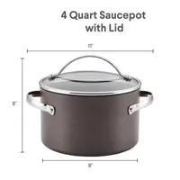 Ayesha Curry Hard Anodized Collection 4-qt. Sauce Pan with Lid