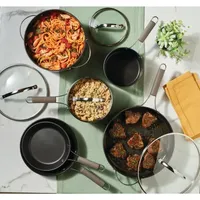 Ayesha Curry Hard Anodized Collection 10-pc. Cookware Set