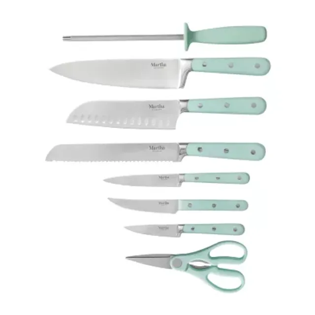 Martha Stewart Triple Rivet 14-pc. Red Knife Block Set