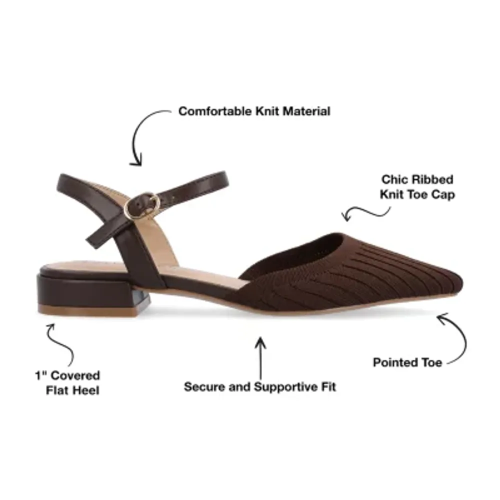 Journee Collection Womens Ansley Pointed Toe Ballet Flats