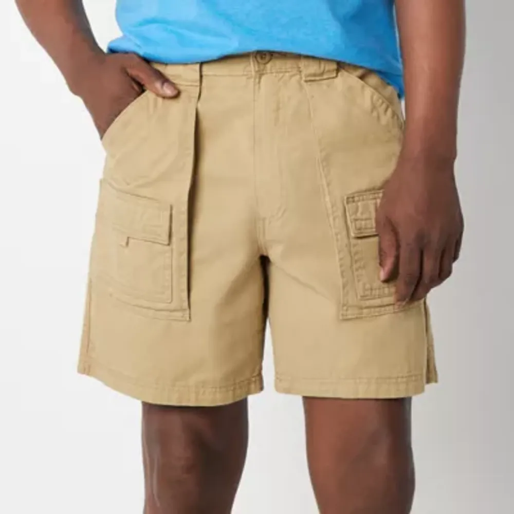 St. John's Bay Hiking 7 Mens Stretch Fabric Cargo Short