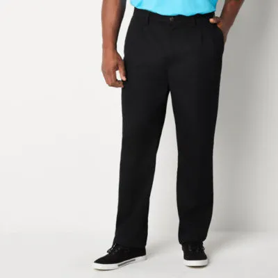 St. John's Bay Universal Easy Care Mens Big and Tall Classic Fit Pleated Pant
