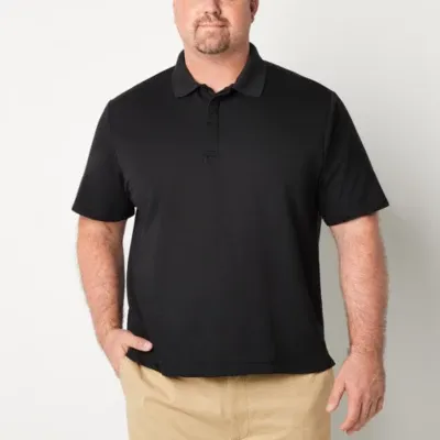 Van Heusen Stainshield Big and Tall Mens Regular Fit Short Sleeve Polo Shirt