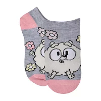 Little & Big Girls 6 Pair Bluey No Show Socks