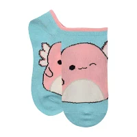 Little & Big Girls 6 Pair Squishmallows No Show Socks