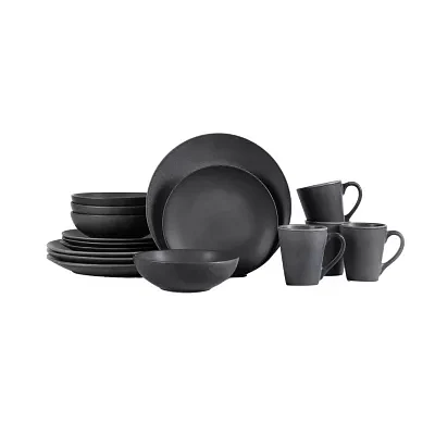 Stone + Lain Grao 16-pc. Stoneware Dinnerware Set