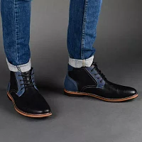 Vance Co Mens Franco Block Heel Chukka Boots