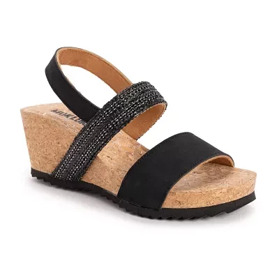 Muk Luks Womens Wendy Wedge Sandals