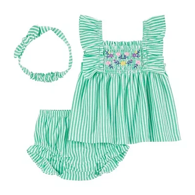 Carter's Baby Girls 3-pc. Short Set
