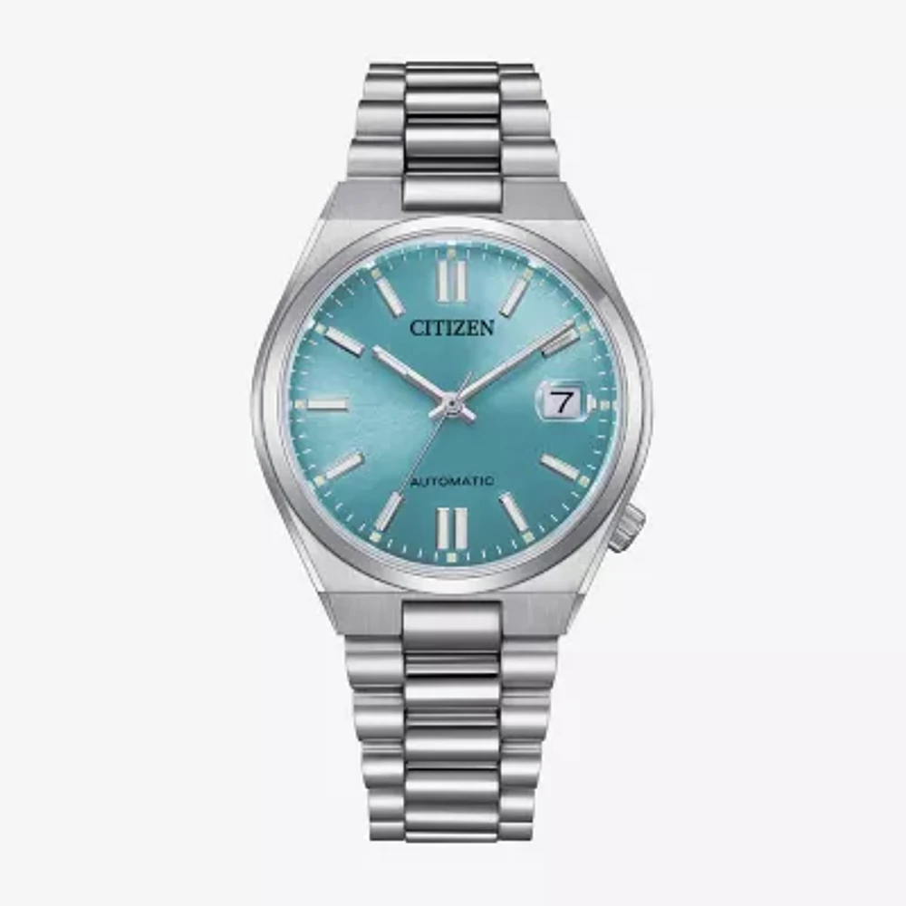 Citizen Mens Automatic Silver Tone Stainless Steel Bracelet Watch Nj0200-50l