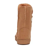 Olivia Miller Womens Aneira Flat Heel Booties
