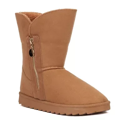 Olivia Miller Womens Aneira Flat Heel Booties