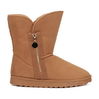 Olivia Miller Womens Aneira Flat Heel Booties