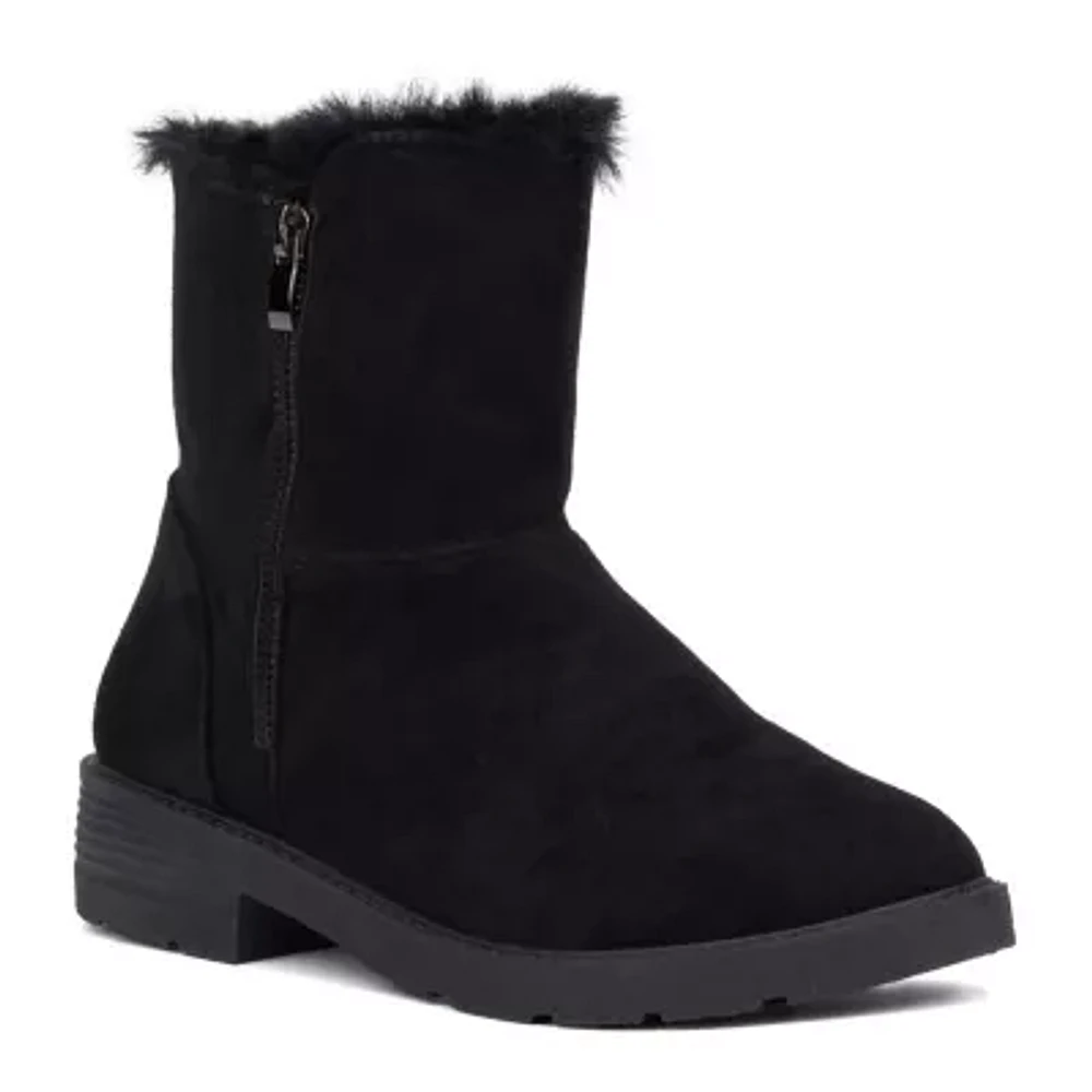 Olivia Miller Womens Ginevra Flat Heel Booties