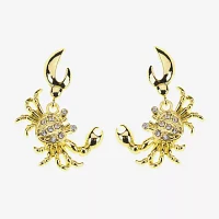 Bijoux Bar Gold Tone Crab Womens Drop Earrings