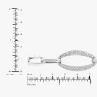 Sterling Silver 7.5 Inch Semisolid Paperclip Chain Bracelet