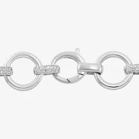 Sterling Silver 7.5 Inch Hollow Link Chain Bracelet