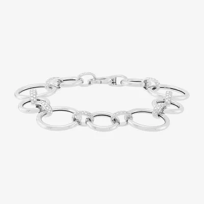 Sterling Silver 7.5 Inch Hollow Link Chain Bracelet