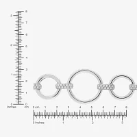 Sterling Silver 7.5 Inch Hollow Link Chain Bracelet