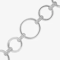Sterling Silver 7.5 Inch Hollow Link Chain Bracelet