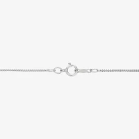 Womens Diamond Accent Natural White Diamond Sterling Silver Heart Locket Necklace