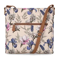 Multi Sac Lorraine Floral Print Large Crossbody Bag