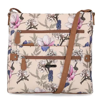Multi Sac Lorraine Floral Print Large Crossbody Bag