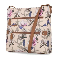 Multi Sac Lorraine Floral Print Large Crossbody Bag