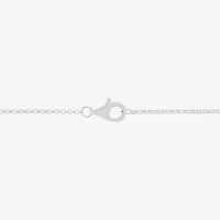 Womens White Cultured Freshwater Pearl Sterling Silver Circle Pendant Necklace