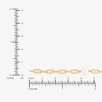 14K Gold Over Silver 7.25 Inch Link Chain Bracelet