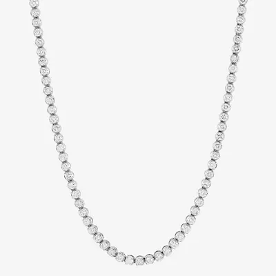 (H-I/I1) Womens 5 CT. T.W. Lab Grown White Diamond 10K Gold Tennis Necklaces