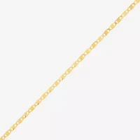 Made in Italy 10K Gold 7.5 Inch Solid Fashion Chain Bracelet