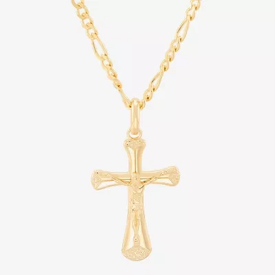 Mens 14K Gold Over Silver Sterling Silver Cross Pendants