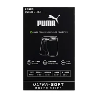 PUMA Ultra Soft Mens 3 Pack Boxer Briefs