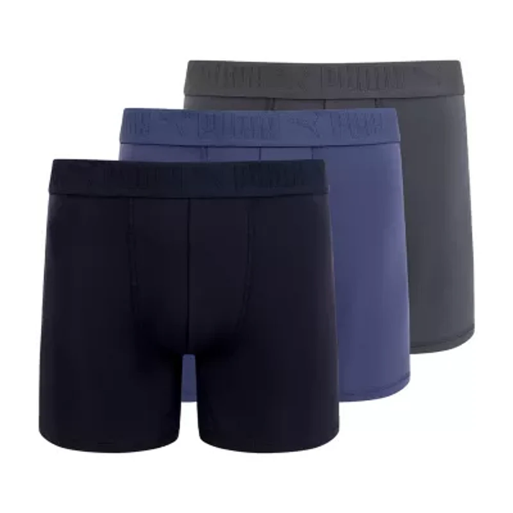 PUMA Ultra Soft Mens 3 Pack Boxer Briefs