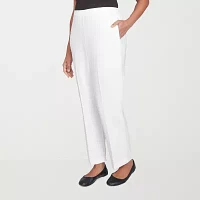 Alfred Dunner Estate Of Mind Womens Straight Pull-On Pants