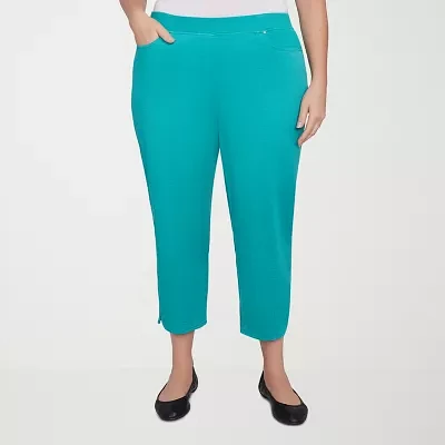 Alfred Dunner Nantucket Womens Plus Capri Pants