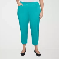 Alfred Dunner Nantucket Womens Plus Capri Pants
