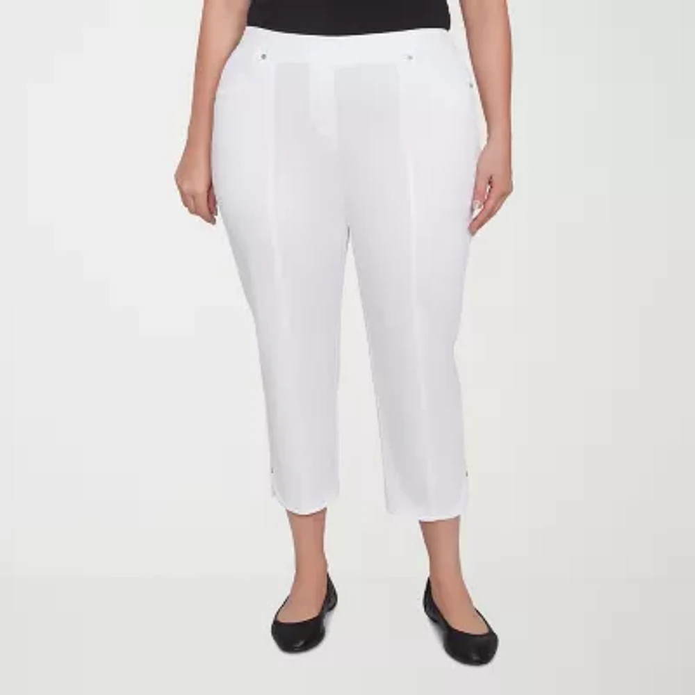 Alfred Dunner Nantucket Womens Plus Capri Pants