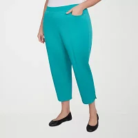 Alfred Dunner Nantucket Womens Plus Capri Pants