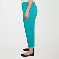 Alfred Dunner Nantucket Womens Plus Capri Pants