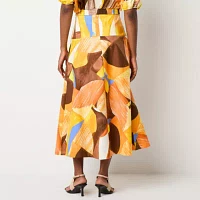 Worthington Womens Long Full Skirt